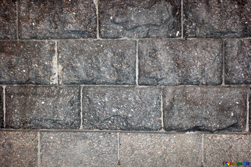 Pared de ladrillos regulares textura de piedra antigua №55123