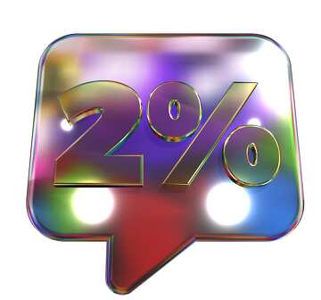 2% pour cent de PNG transparent №56373