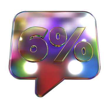6% Prozent transparenter PNG №56376