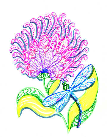 clip art plant flower creative arts painting illustration floral graphic design artwork  №56176