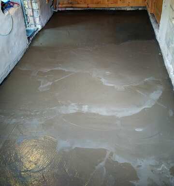 Cement screed on the floor №56435
