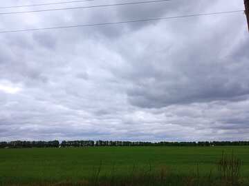 Clouds over the field №56515