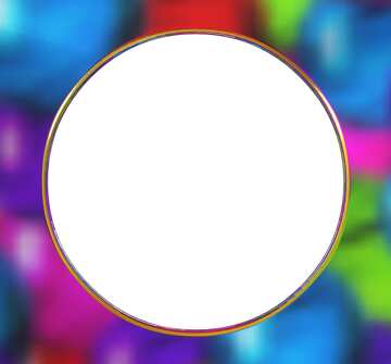 marco de círculo colorido transparente №56389