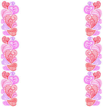 paint hearts frame №56179