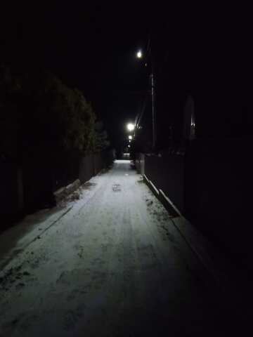 Rue nocturne en hiver  №56712