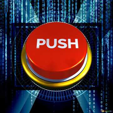 Push Red button  digital background №56305