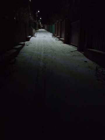 Calle tranquila de invierno  №56713