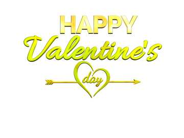 Happy Valentines Day transparnet png lettering 3d