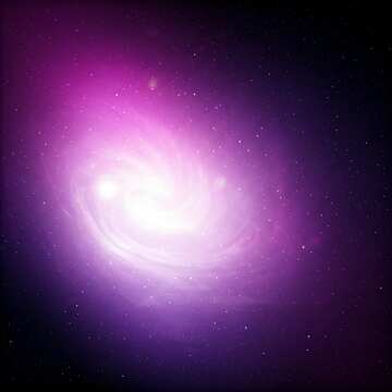 Lebendige Spiralgalaxie mit kosmischer Aura und Sternenhimmel №56872