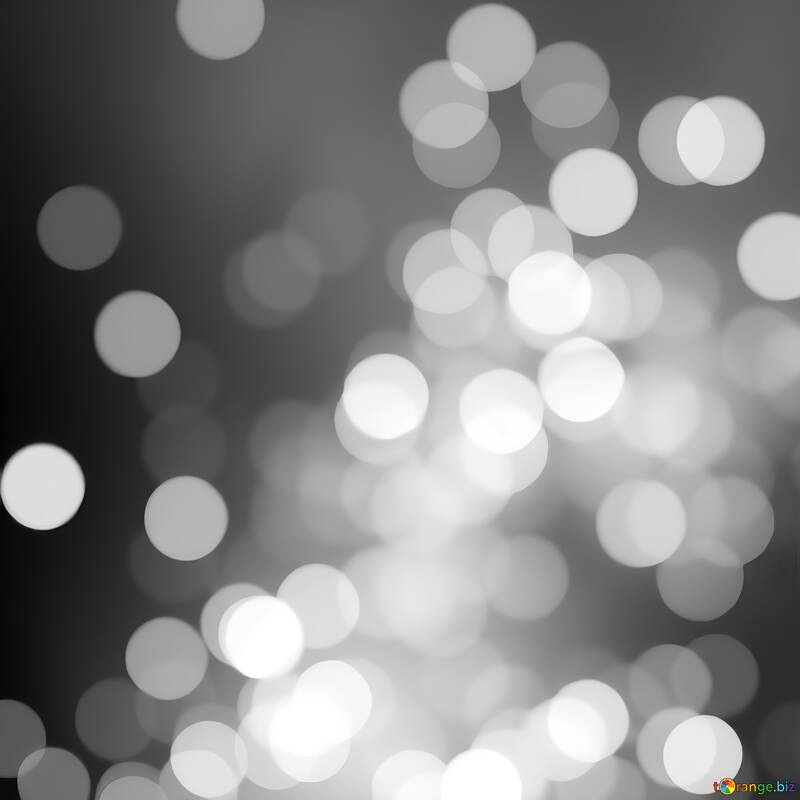 Abstract Black and White Bokeh Photography with Soft Light Circles №56917