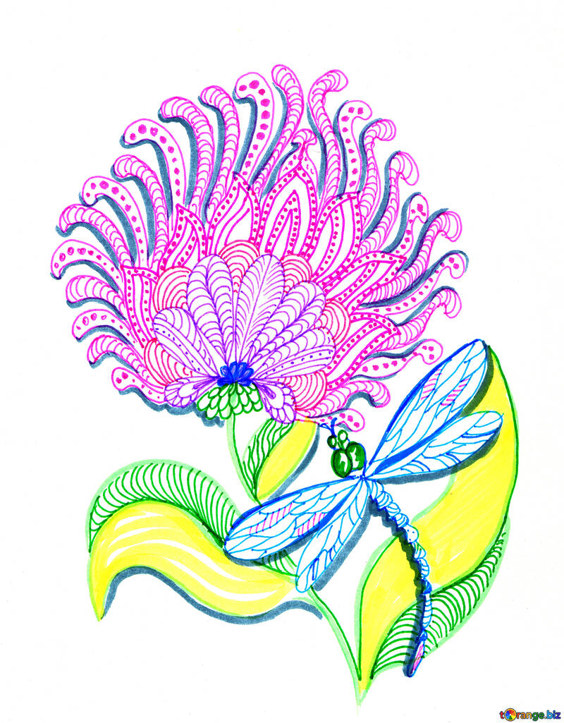 clip art pianta fiore arti creative pittura illustrazione floreale grafica grafica artwork №56176
