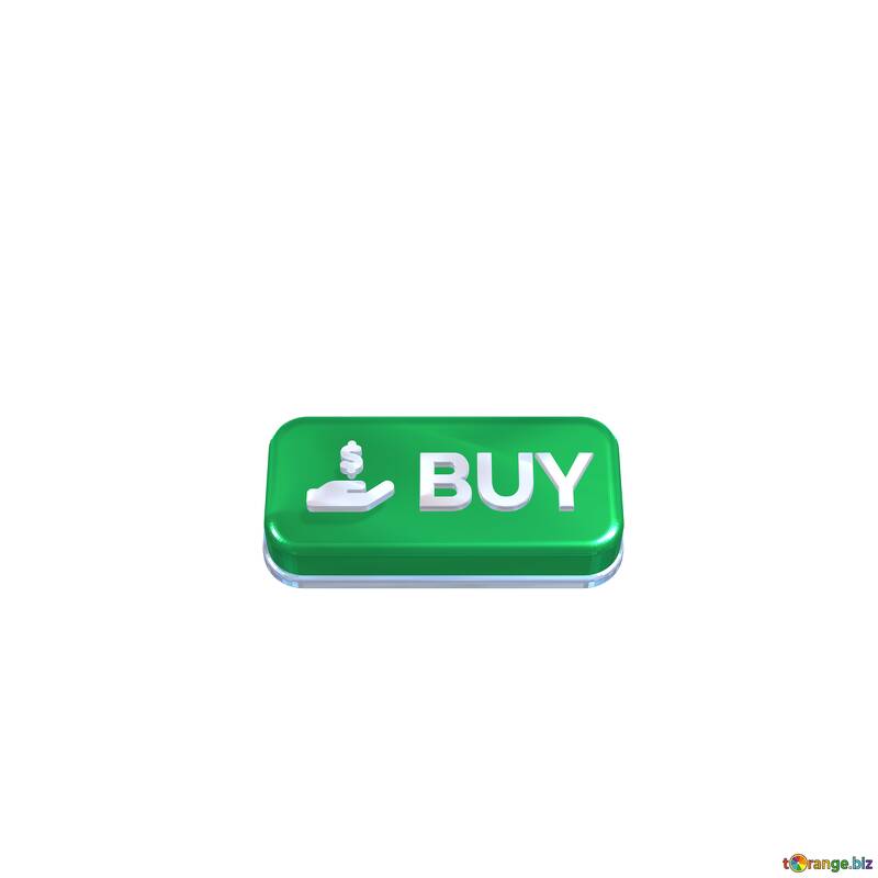 Buy and help greeen button  transparent png  №56310