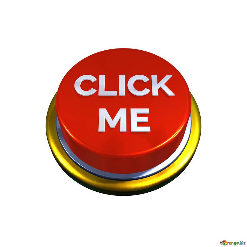 Click me red button transparent png free image - № 56302
