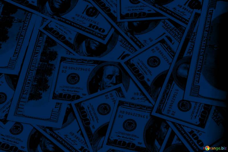 Fundo azul escuro de dinheiro em dólares №56413