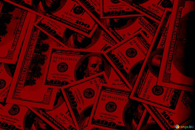 Dark red dollars money background №56411