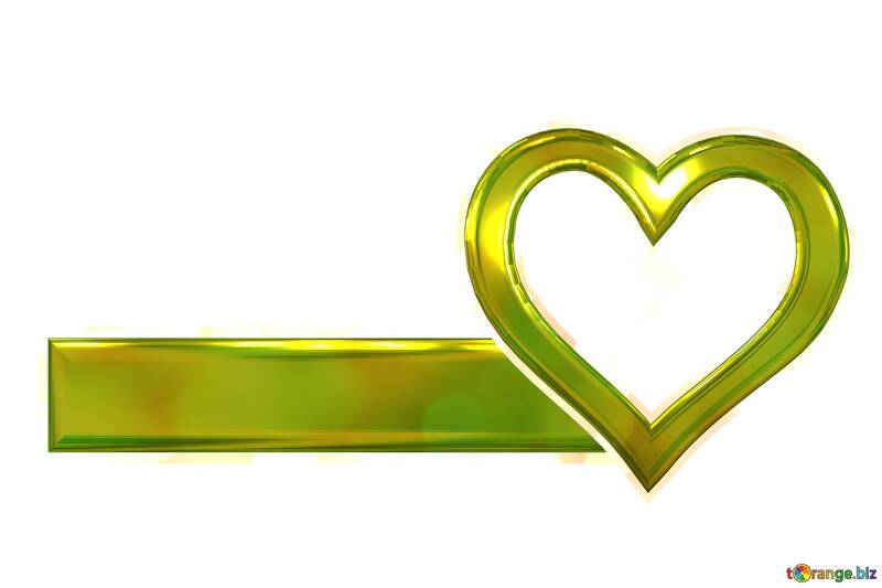PNG transparente de moldura do coração dourado №56313