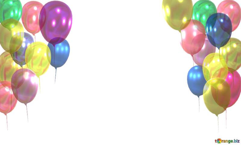 happy balloons background transparent png №56263