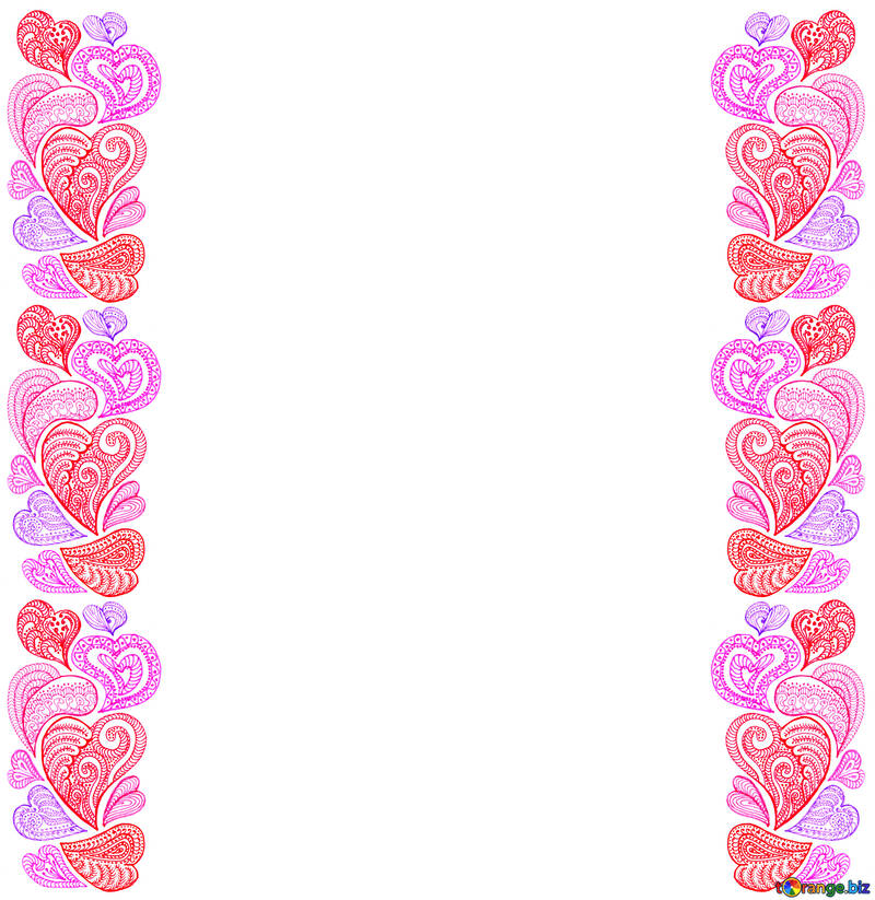 paint hearts frame №56179