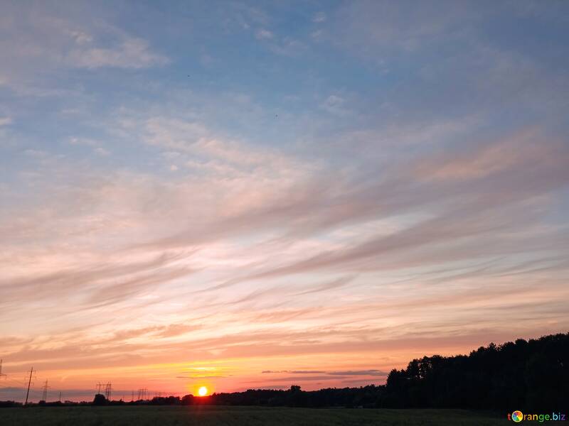 Un coucher de soleil incroyable №56606