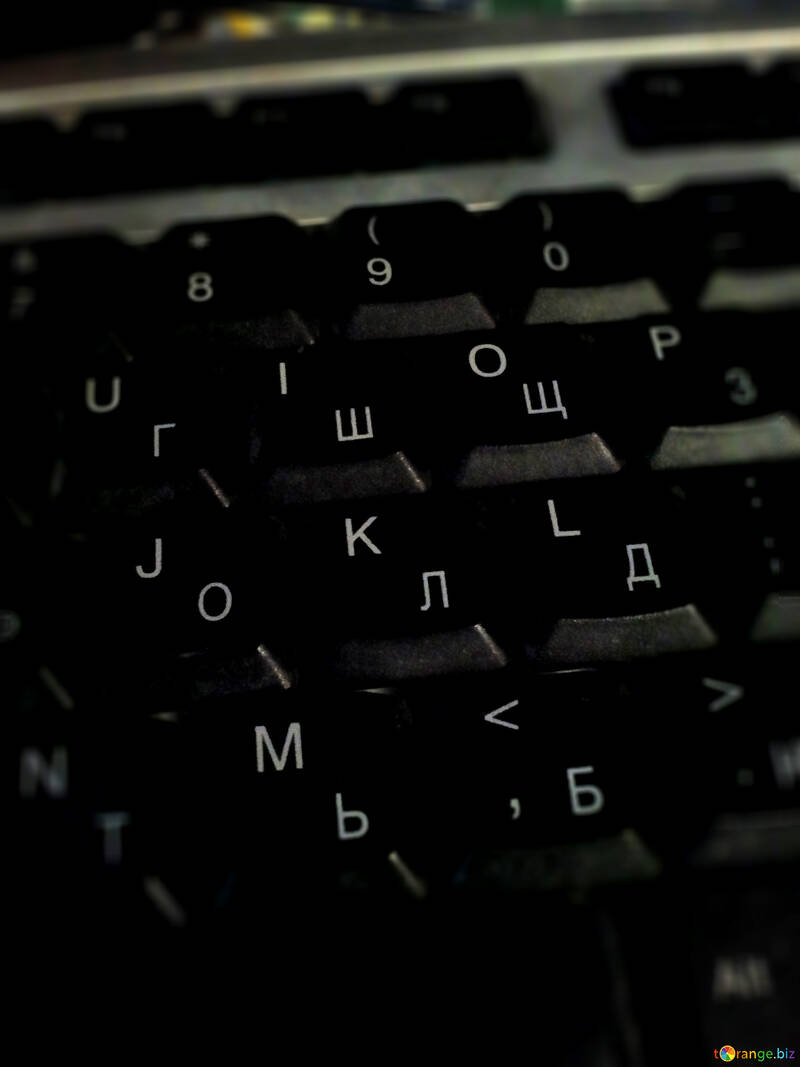 keyboards type writer keys english cyrilic digital №56120