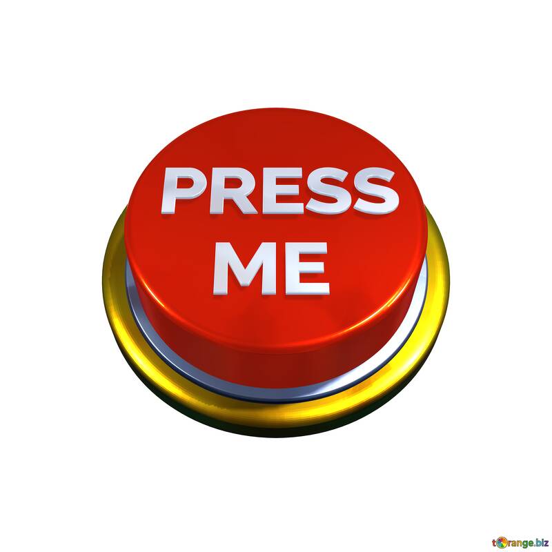 Press Me Red button  transparent png  №56301