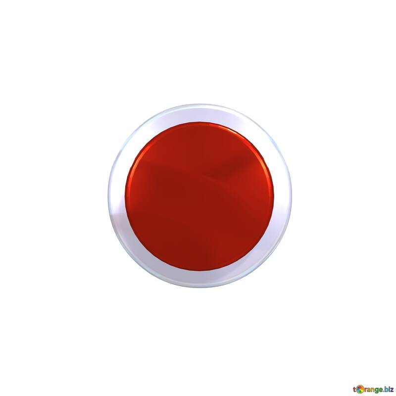 Botón rojo PNG transparente №56299