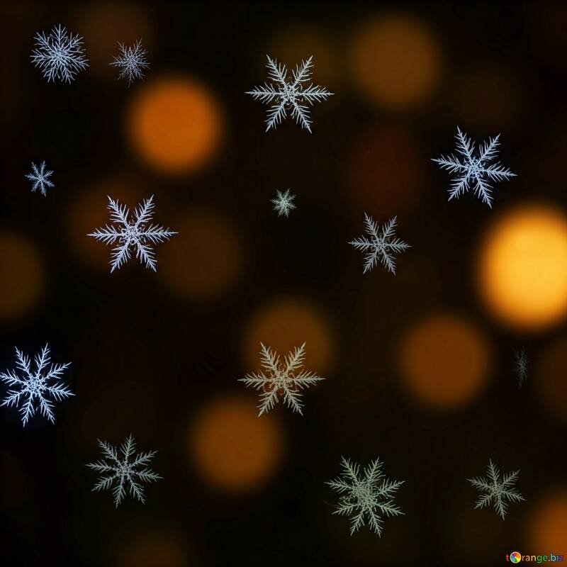 Flocons de neige scintillants sur un fond scintillant №56898