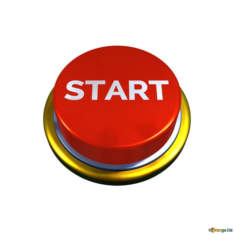 Start Red button  transparent png  №56303
