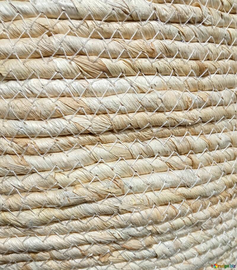 Tissage naturel texturé : gros plan sur un matériau en fibre fabriqué à la main №56700