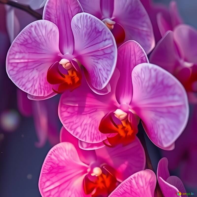 Fiori di orchidea rosa vibranti in fiore: la bellezza floreale della natura №56916