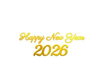 2026年の新年を金色の文字で祝う №57027