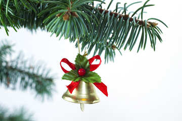 Juguetes campana en La Navidad árbol hilo de rosca №6738