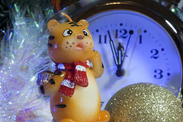New  year  cat . Red  cat. №6408
