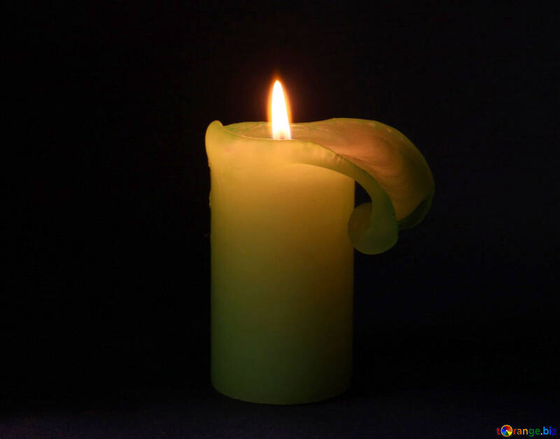 Lit  candle №6180