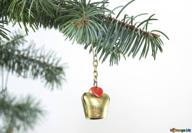 Swiss  bell  at  Christmas tree  thread №6747