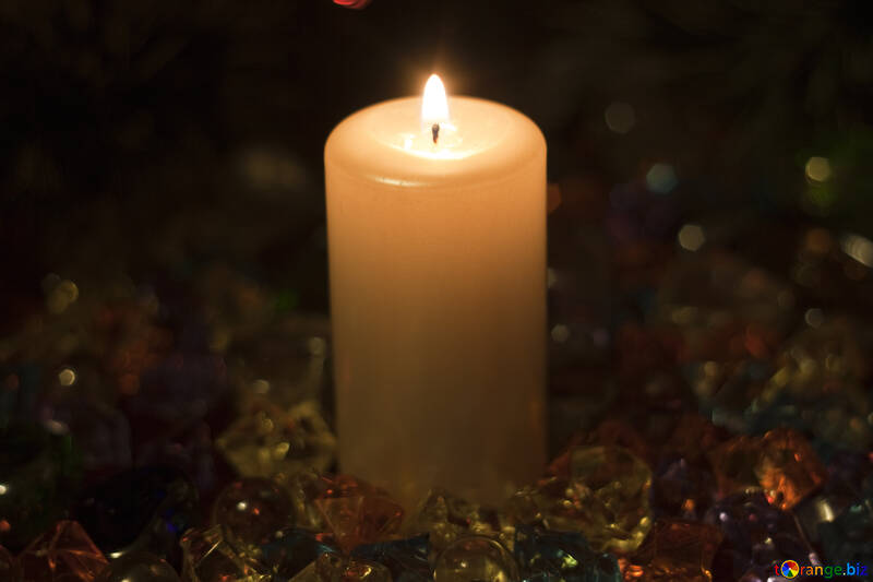 Holiday  candle. №6655