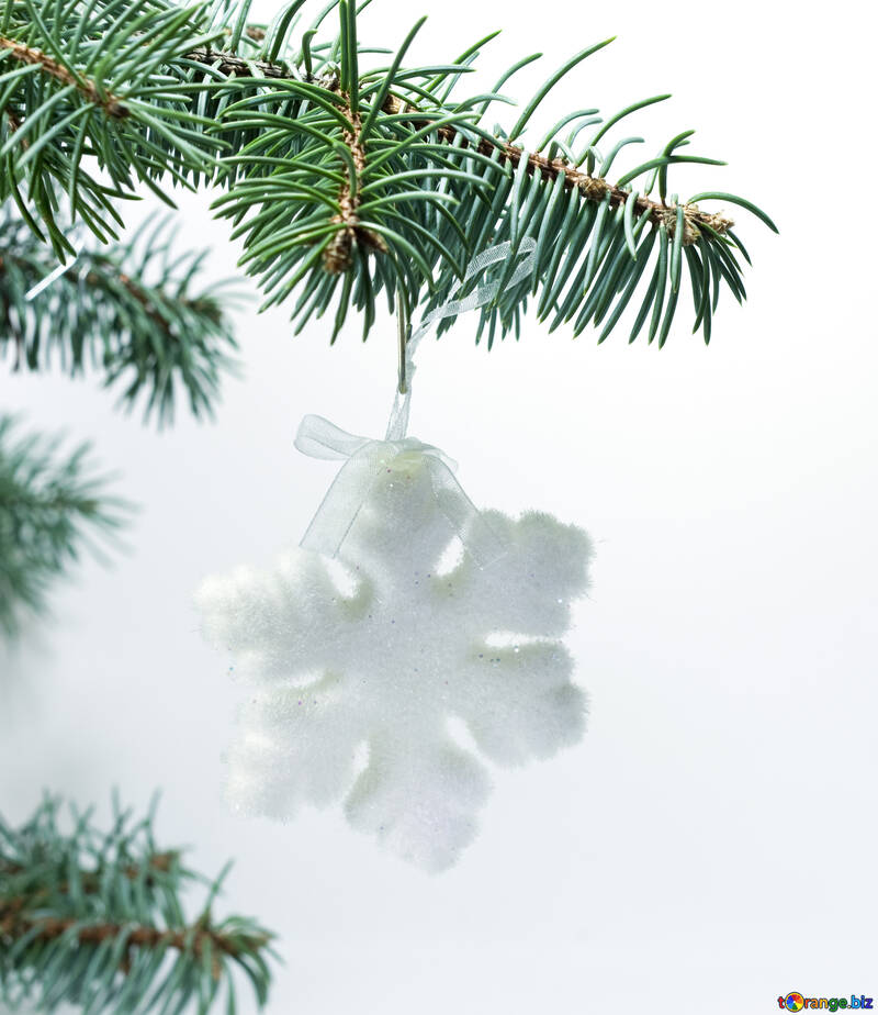 Snowflake  at  tree. №6799
