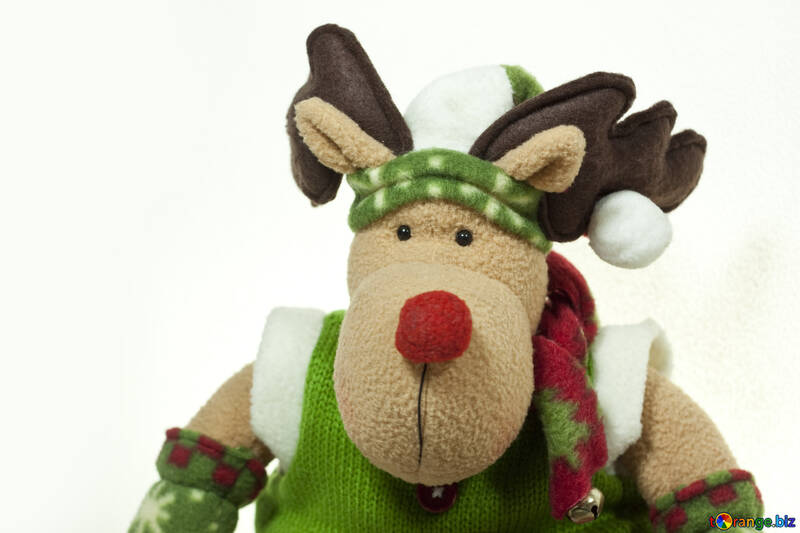 Soft  Toy . Deer . New Year. №6706