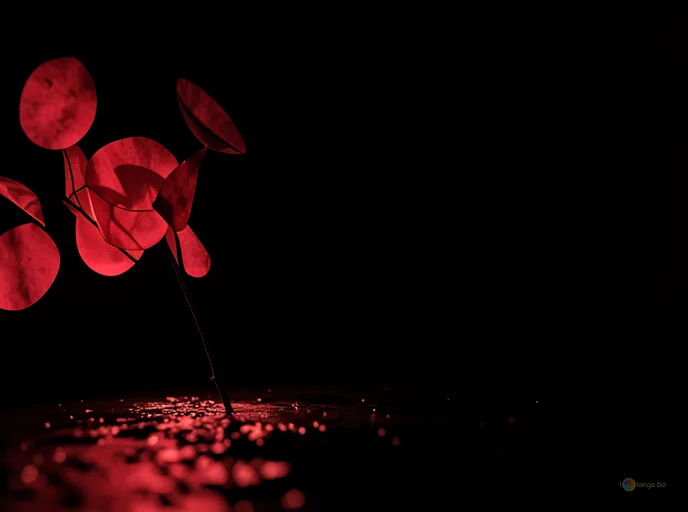 Відреставрована люксова версія Червоне світло, тканина, фон. №7684