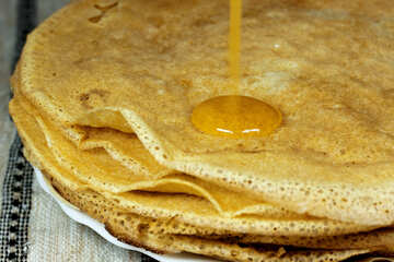 Pancakes   honey №7740