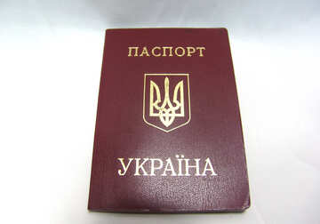Ukraine passport.
