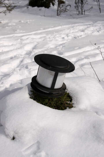 Світильник в снігу №7386
