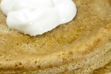 Pancakes  with  sour cream №7780