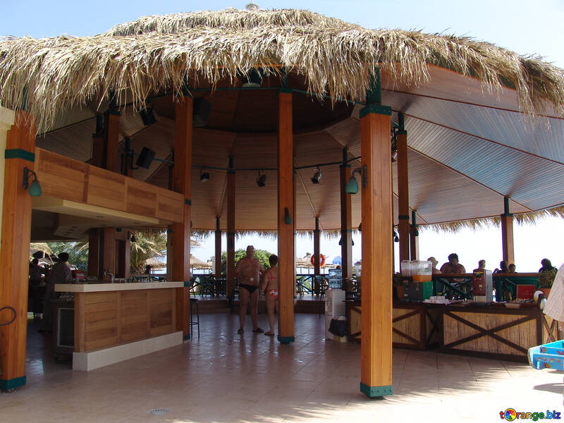 Bar  at  the beach. №7005