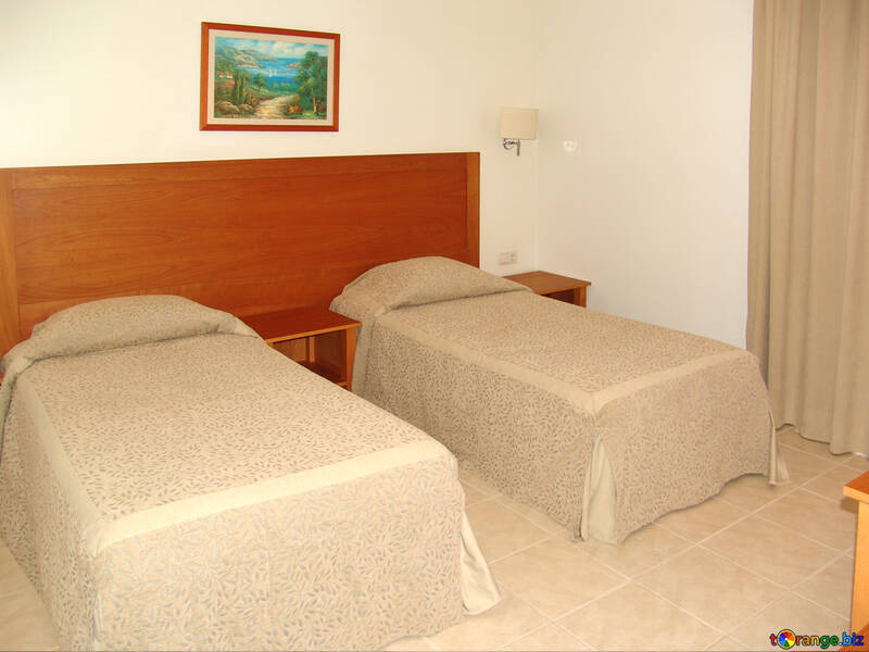 Zahl Hotel zwei unterschiedlich Betten №7943