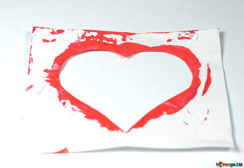 Stencil  heart №7178
