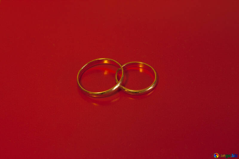 Contrato anillo en Rojo fondo. №7124