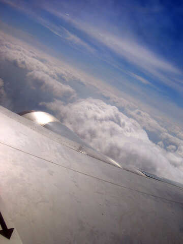 Wolken Flügel Flugzeug №8032