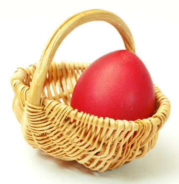 Red  chicken  Egg   basket №8210