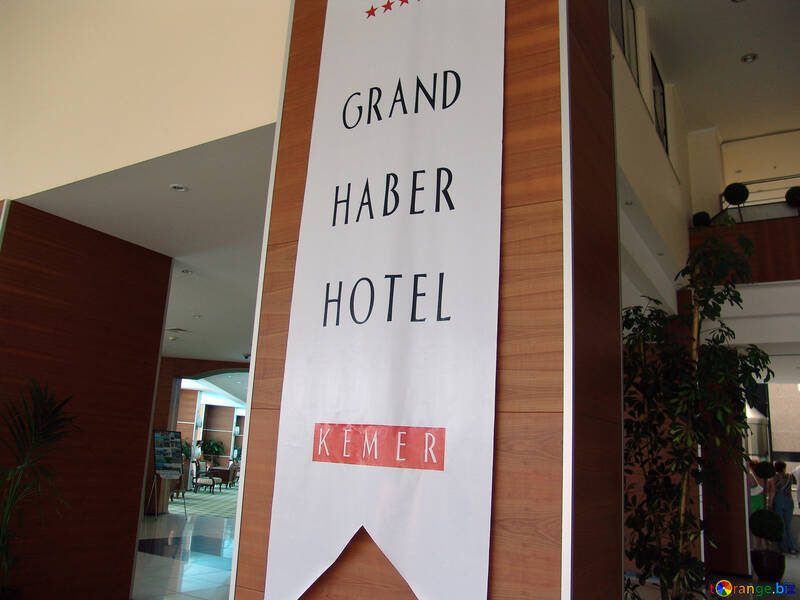 Großartig  haber  Hotel.  Markierungsfahne  Hotel.  Die Türkei. №8924